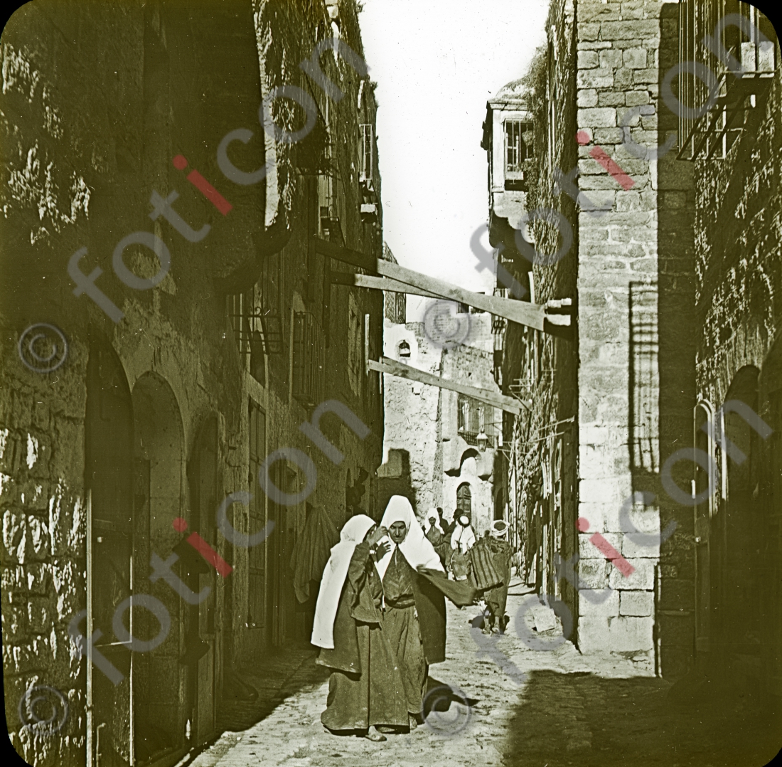 Gasse in Bethlehem | Alley in Bethlehem - Foto foticon-simon-149a-023.jpg | foticon.de - Bilddatenbank für Motive aus Geschichte und Kultur